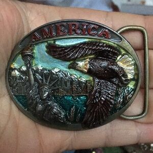 America belt buckle